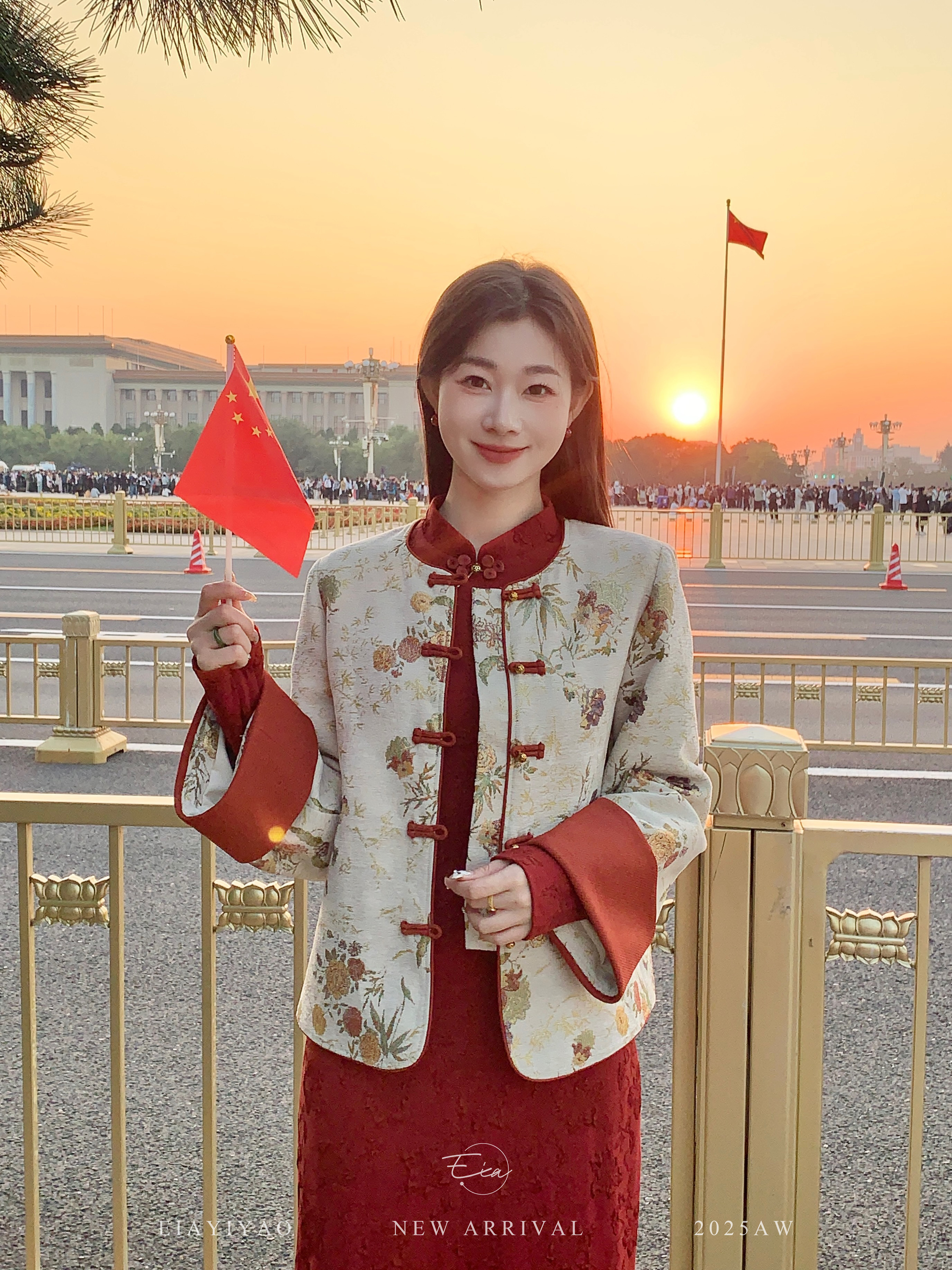 EIA一尧新中式国风【锦绣年华】提花外套复古矜贵秋冬优雅气质上衣