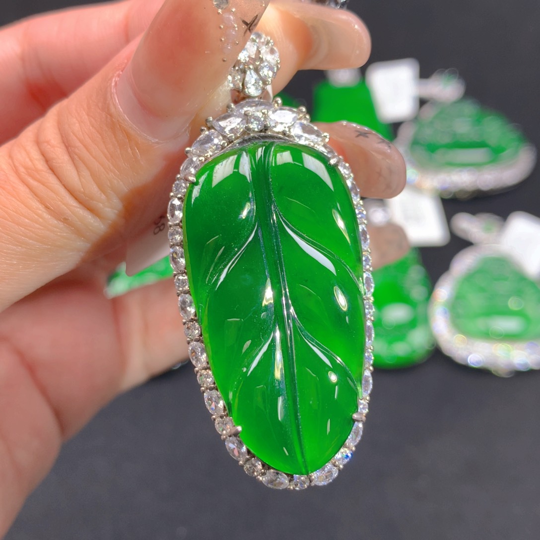 翡翠颈饰银S925镶嵌1111111111