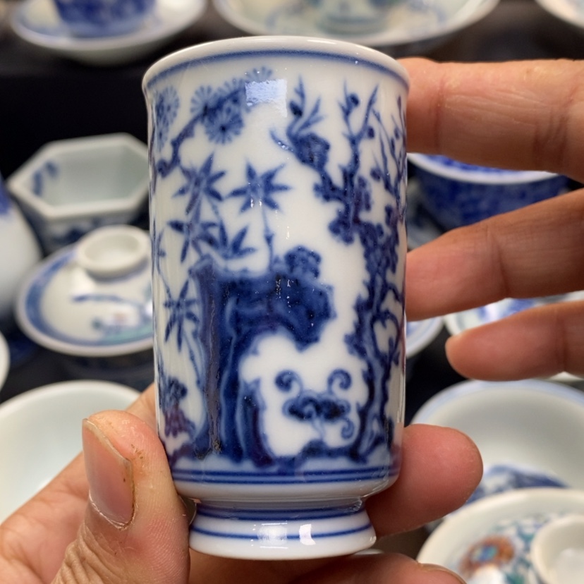 【闪购商品】景德镇青花主人杯