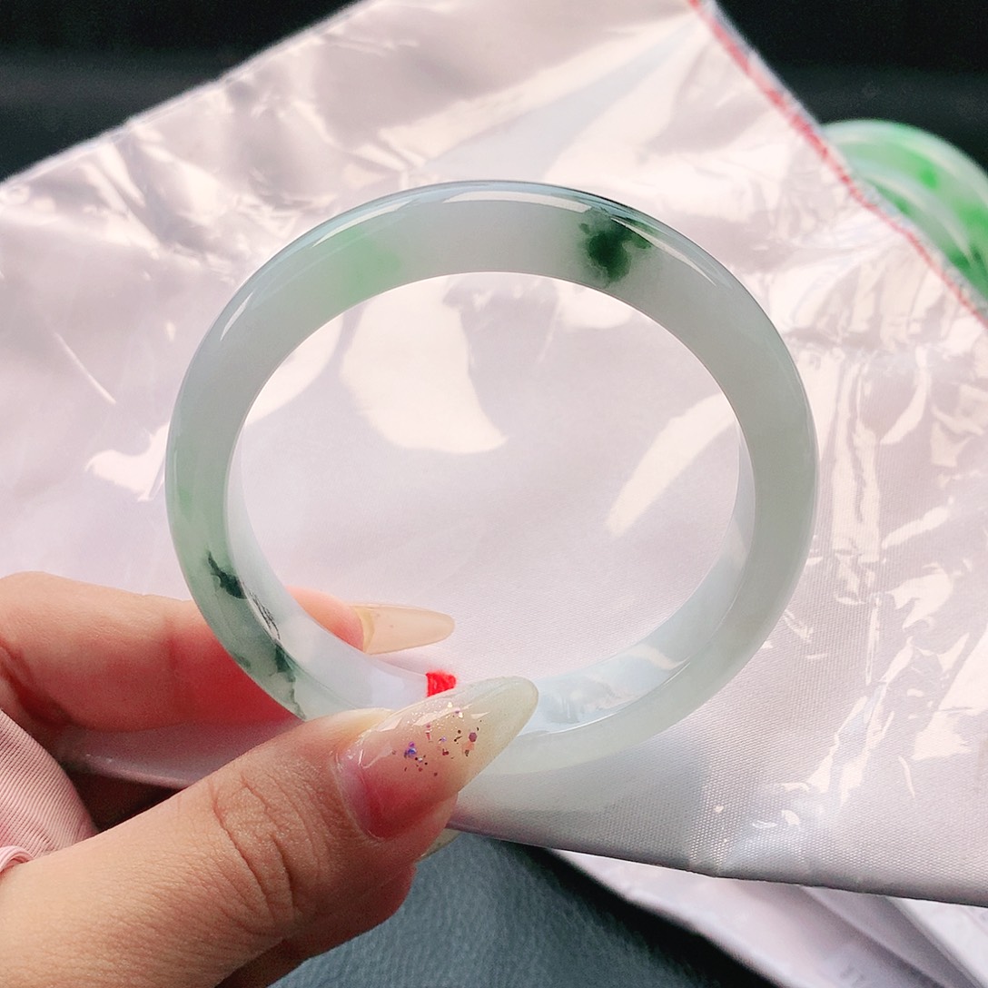 未镶嵌手镯翡翠56 天然缅甸a货翡翠0008