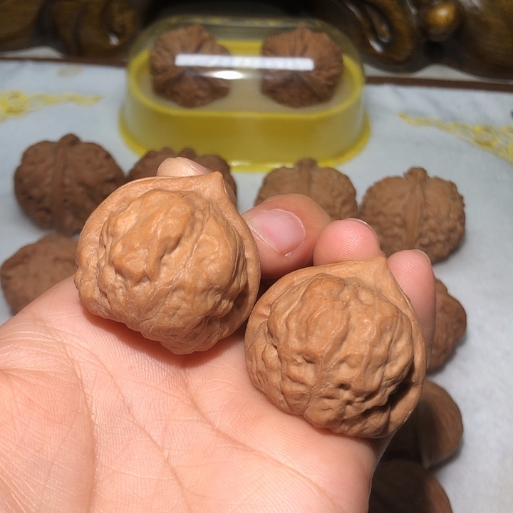 文玩核桃把件34.5古蟾