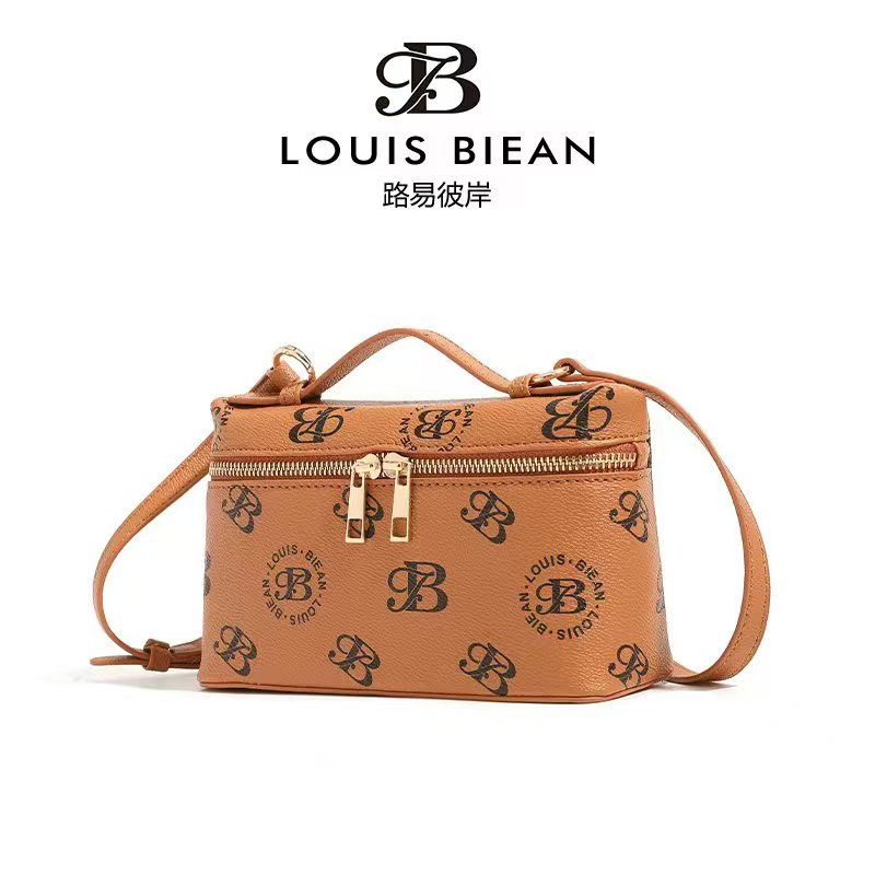 Louis biean新款高质感单肩包斜挎包韩版2020棕色