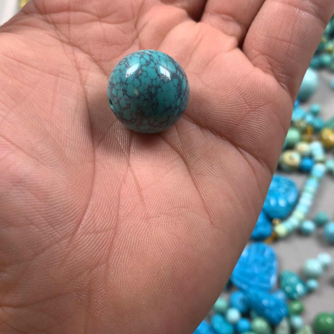 绿松石合金颈饰19.5m特色