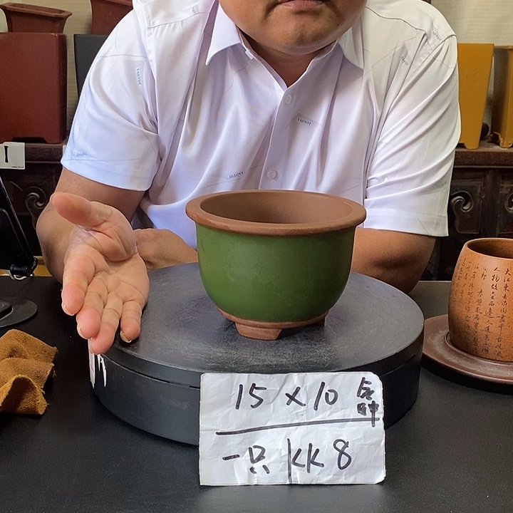 紫砂花盆货号一只KK8
