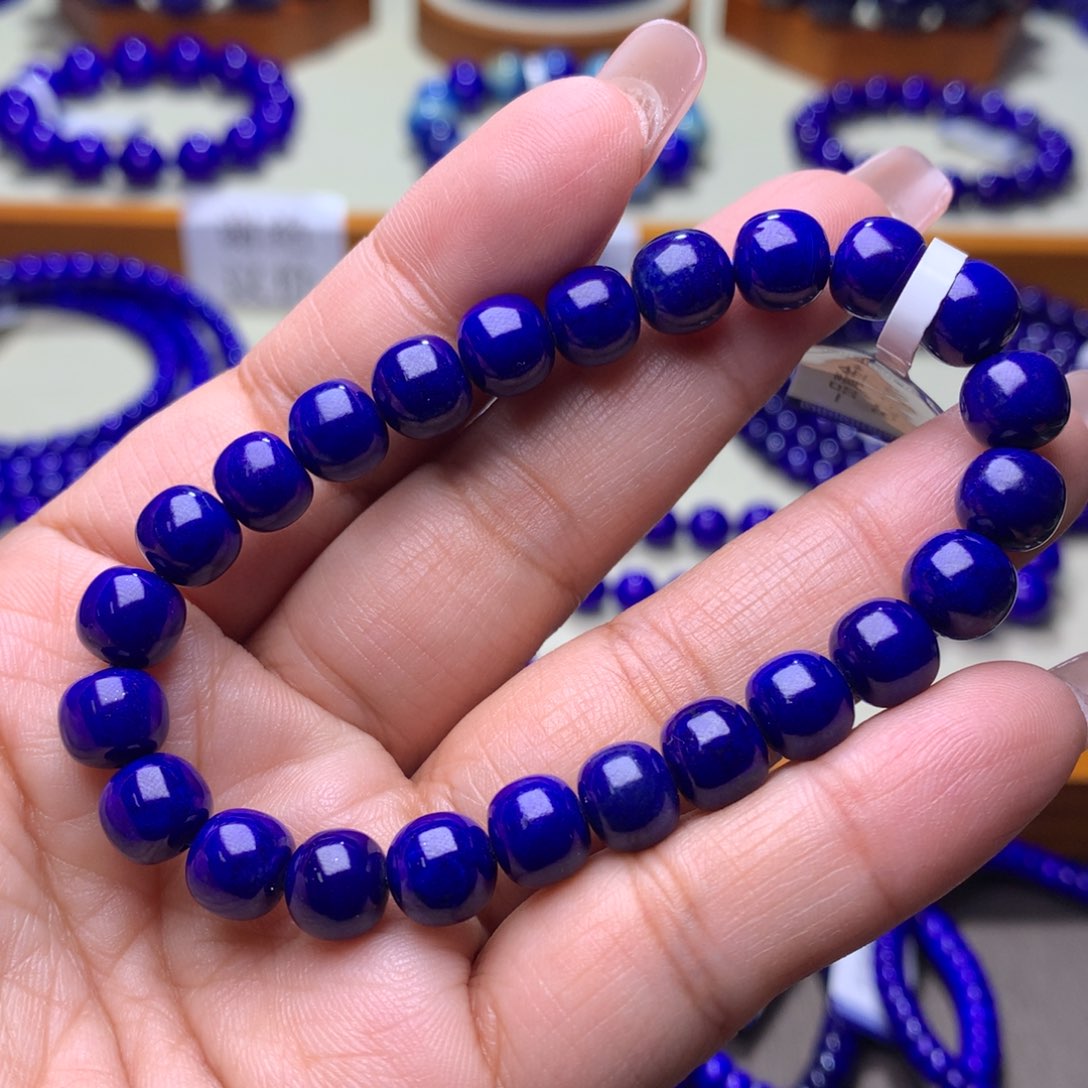 青金石手链未镶嵌8m