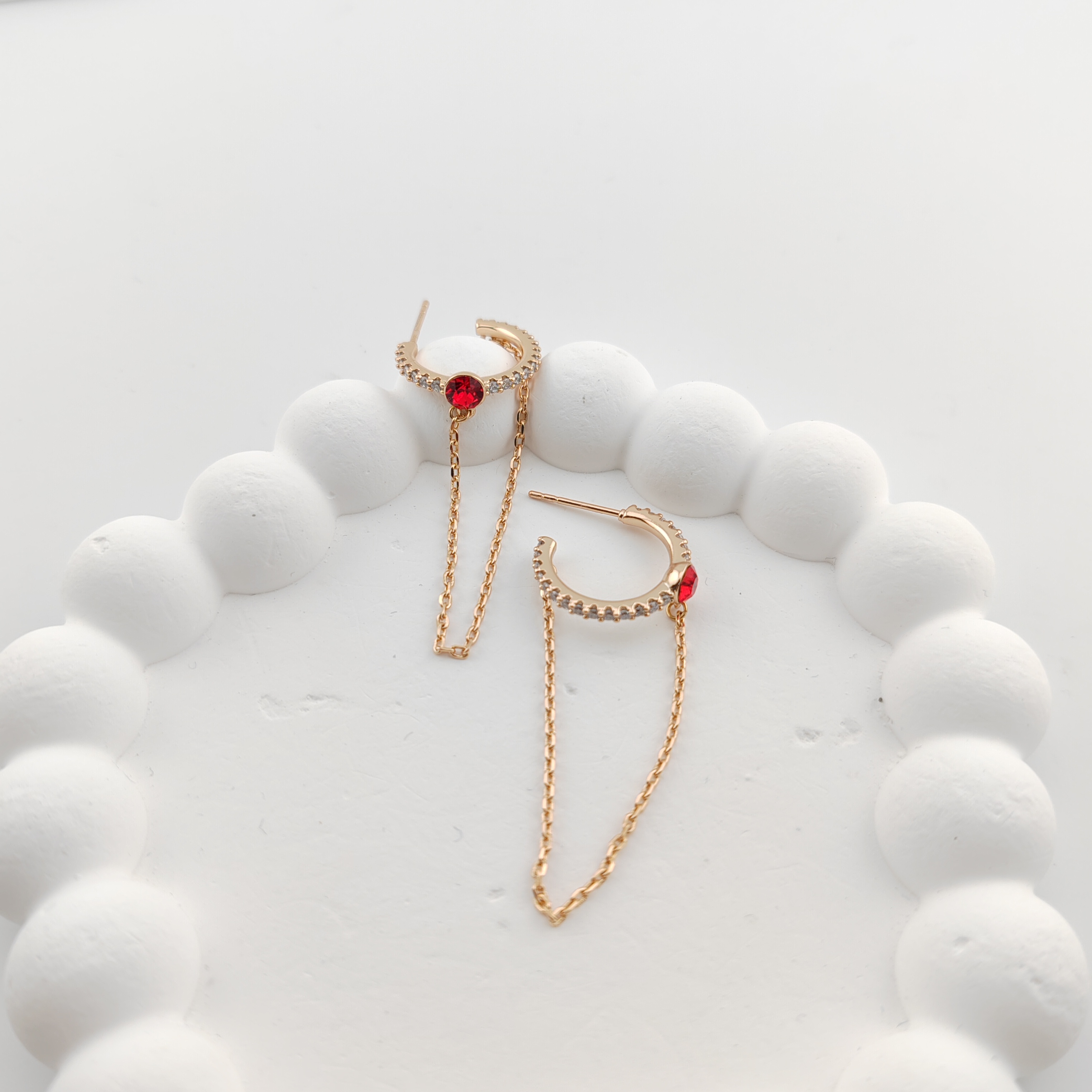 XUPING/旭平首饰 合金仿水晶耳饰 【潘生福利】流苏GDQ X000752375