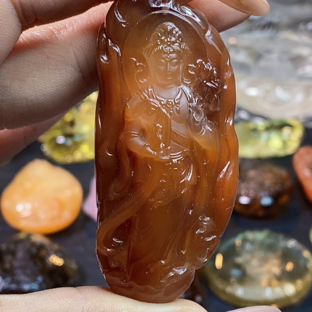 水晶颈饰未镶嵌吊坠