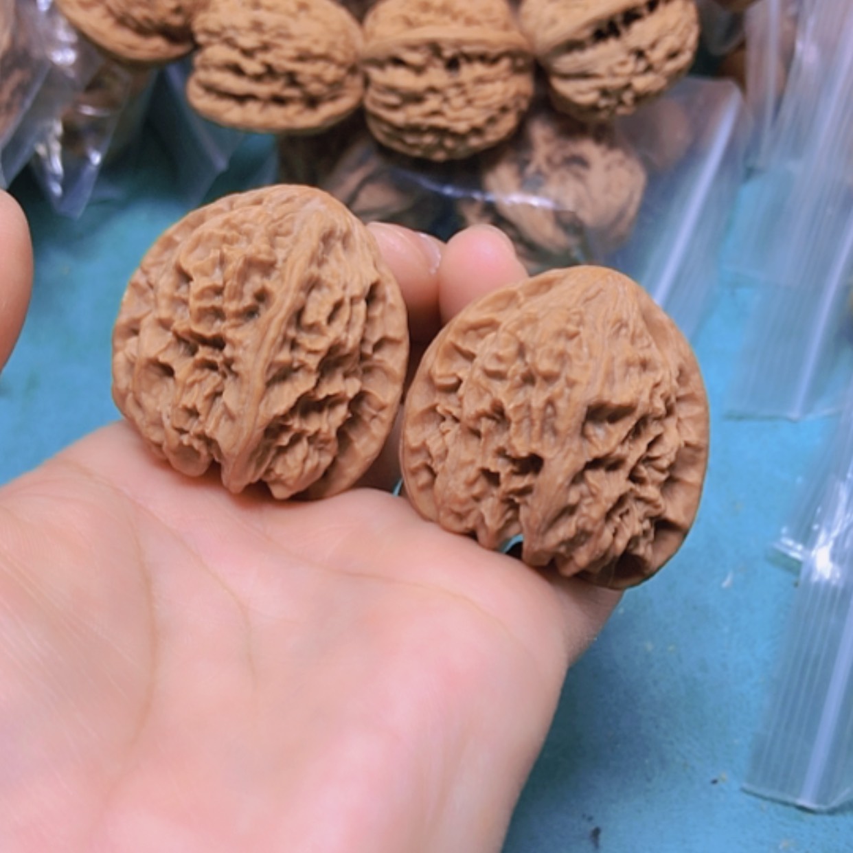 【闪购商品】把件核桃38野牛修尖