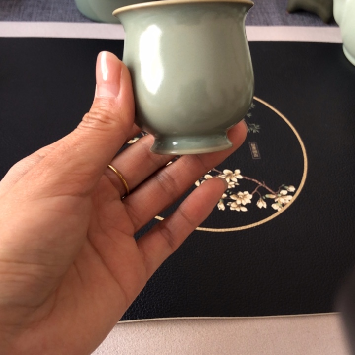 瓷片仿古汝瓷主人杯