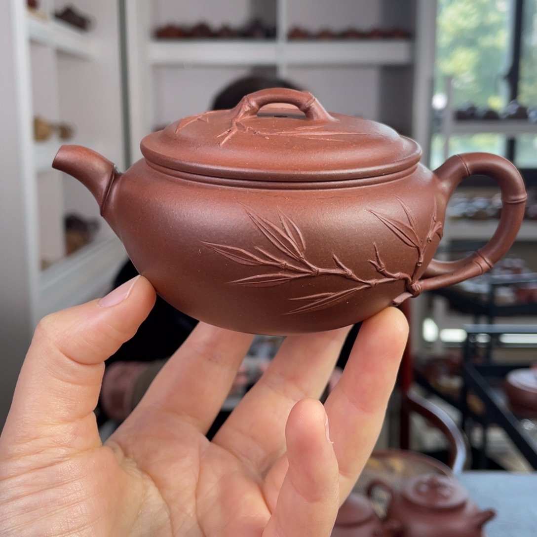 紫砂茶壶底槽清云凤200cc