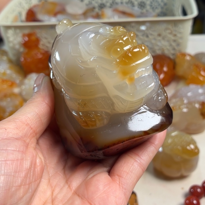 玛瑙/玉髓未镶嵌吊坠(不含链)