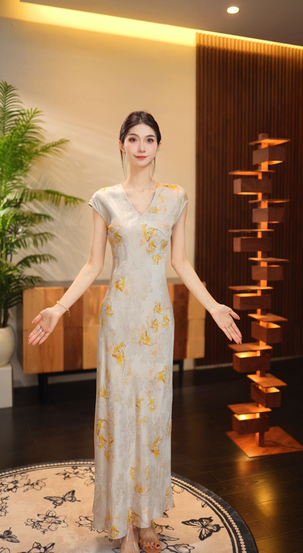 【梨花絮语】G614气质百搭休闲优雅日常时尚减龄修身轻奢连衣裙