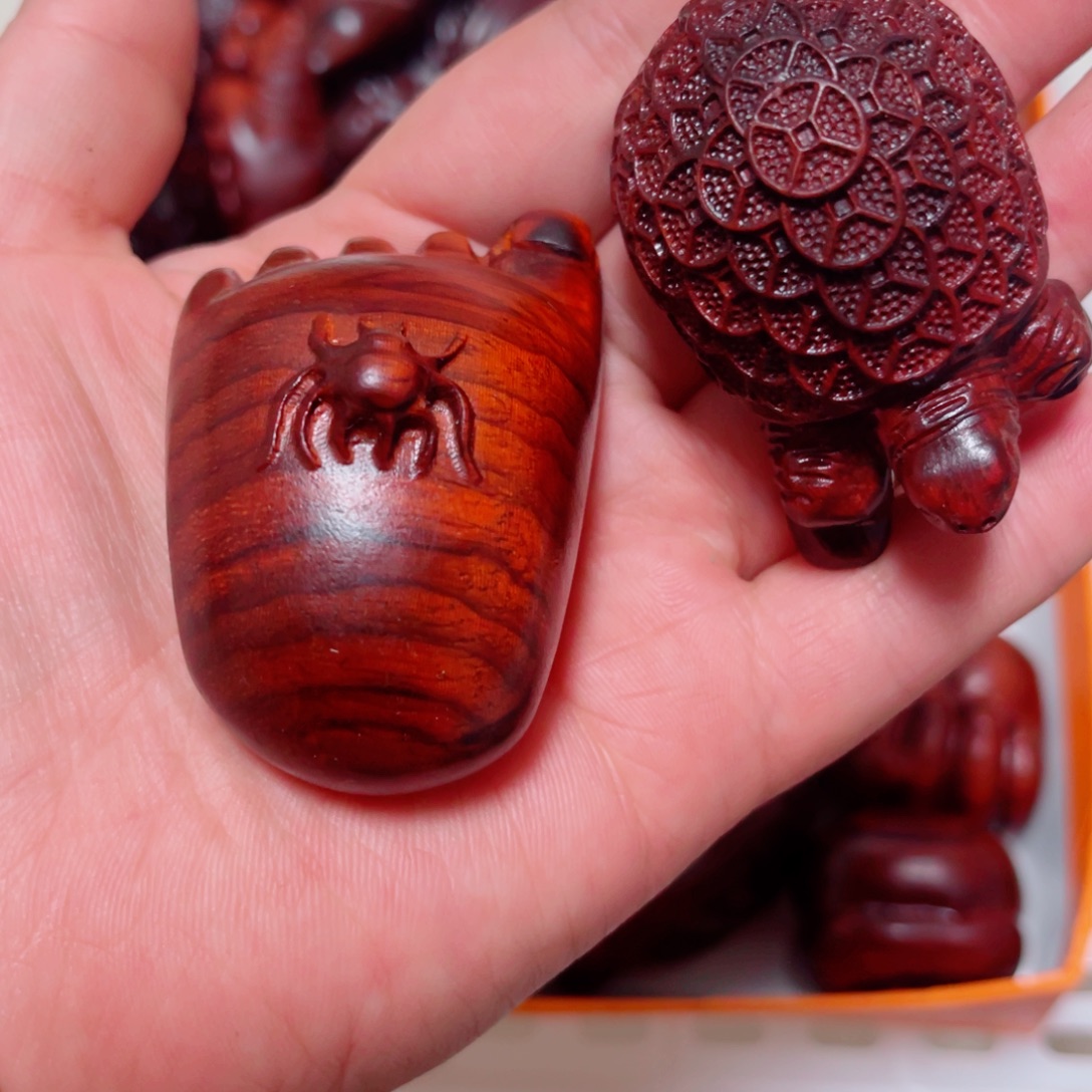 香榧木紫檀手把2个