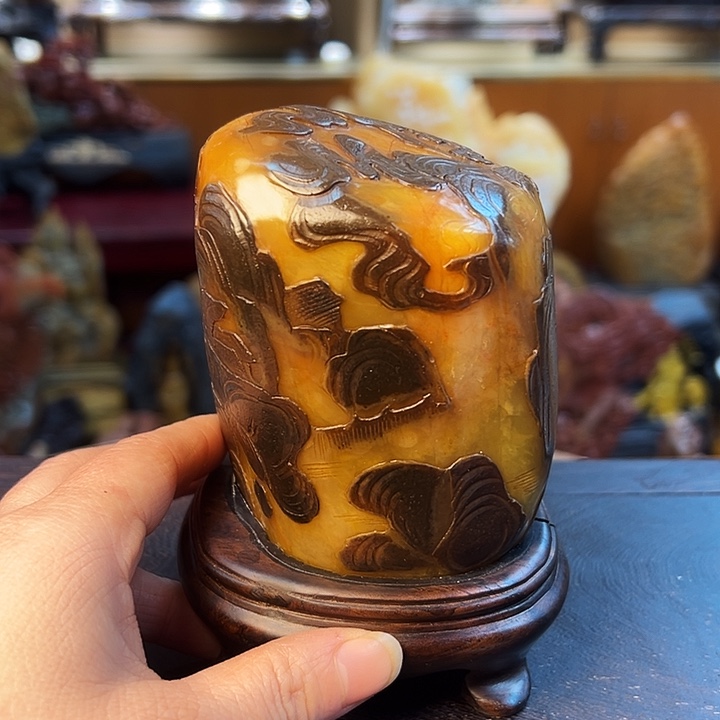 昌化石努****…雕刻艺术品