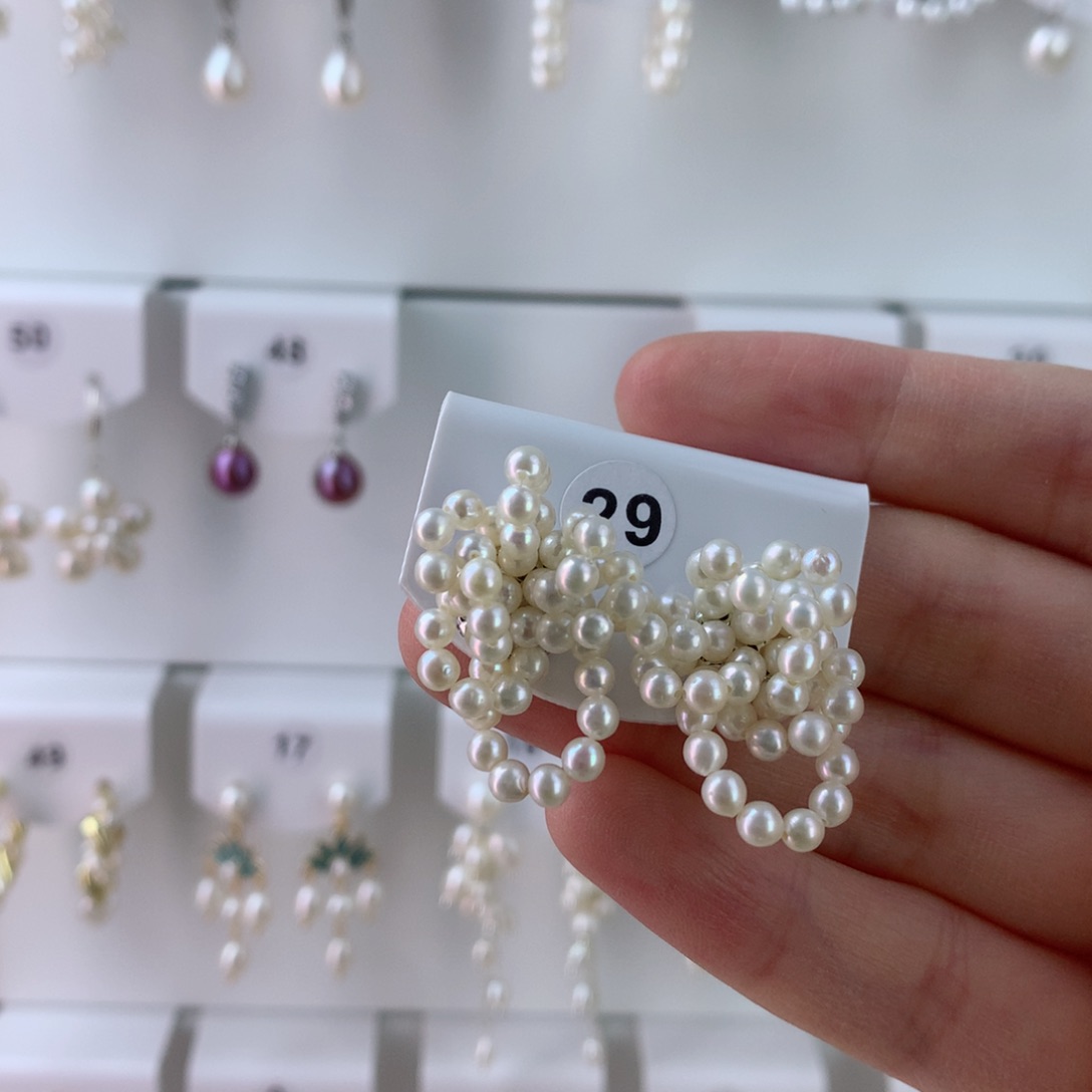 未镶嵌耳饰淡水珍珠