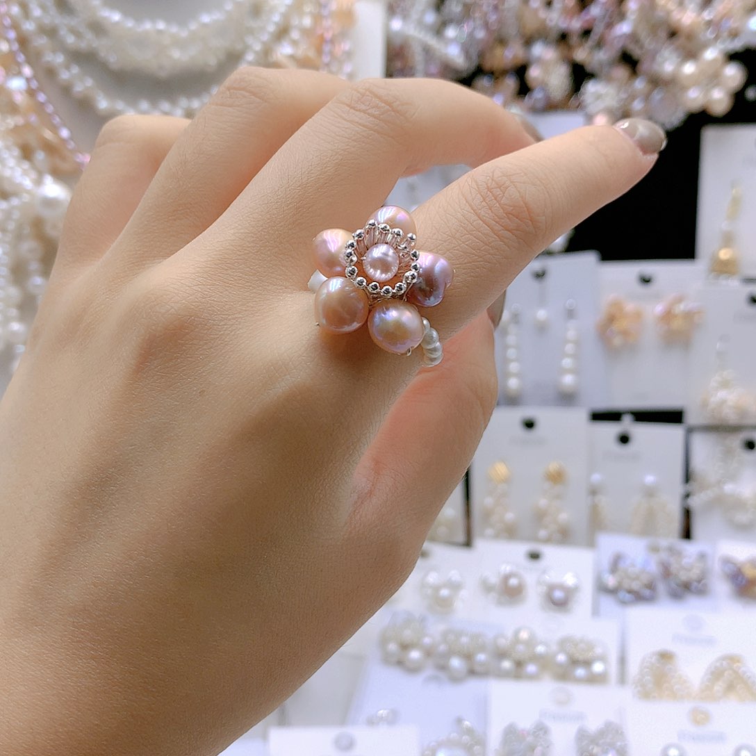 颈饰银S925镶嵌淡水珍珠