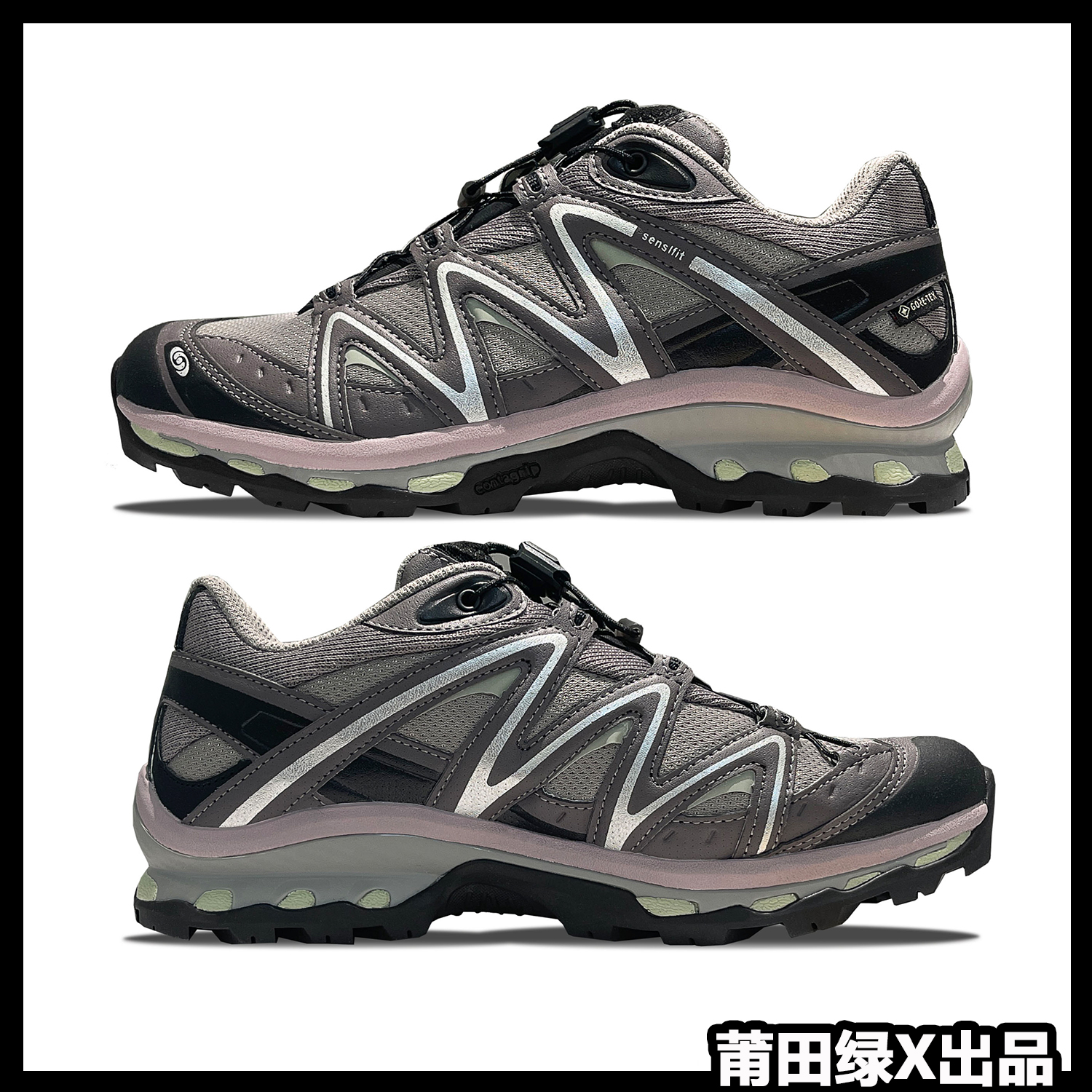 无标乱沙版XT新QUEST平替灰褐色休闲休闲百搭淑女情侣运动鞋