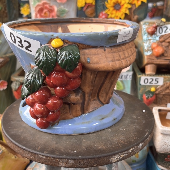 紫砂花盆粗陶材质多肉花盆