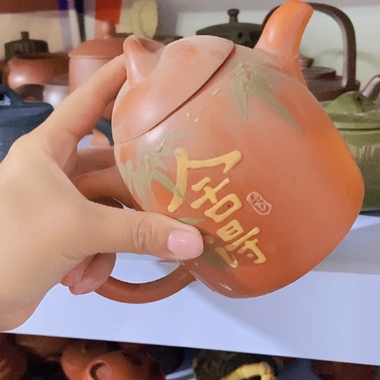 茶壶绿泥宜兴紫砂全手工制作