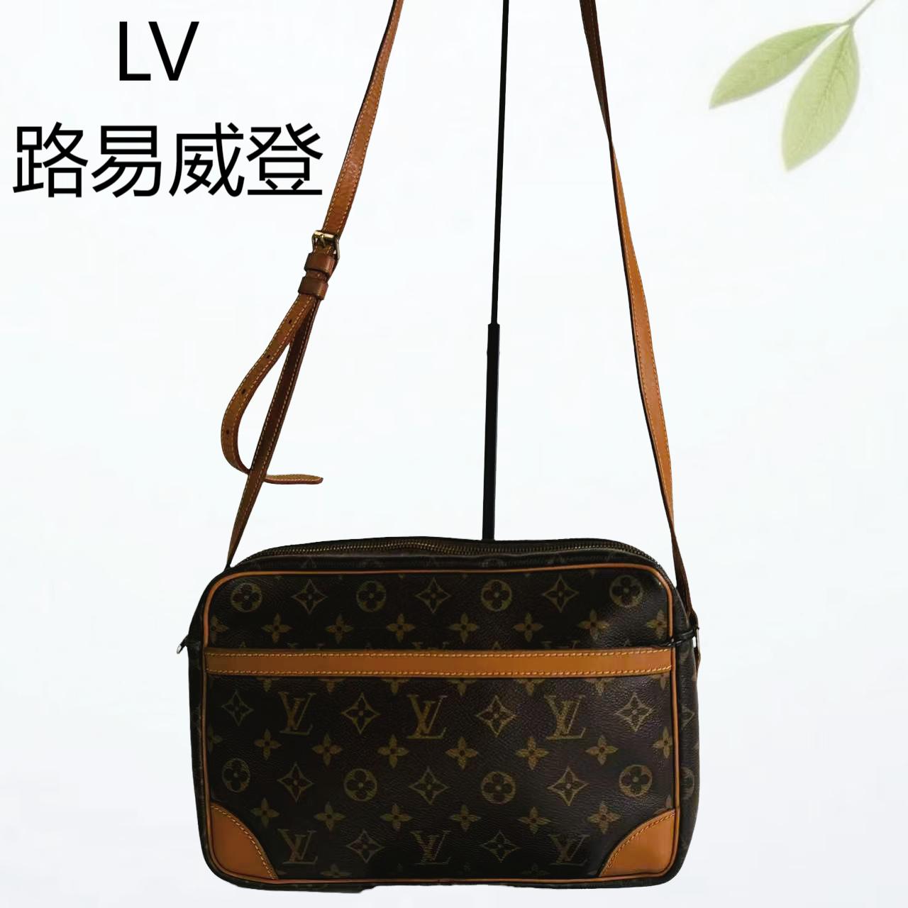 95新 LouisVuitton/路易威登 老花相机斜挎包G25310587底长28X20