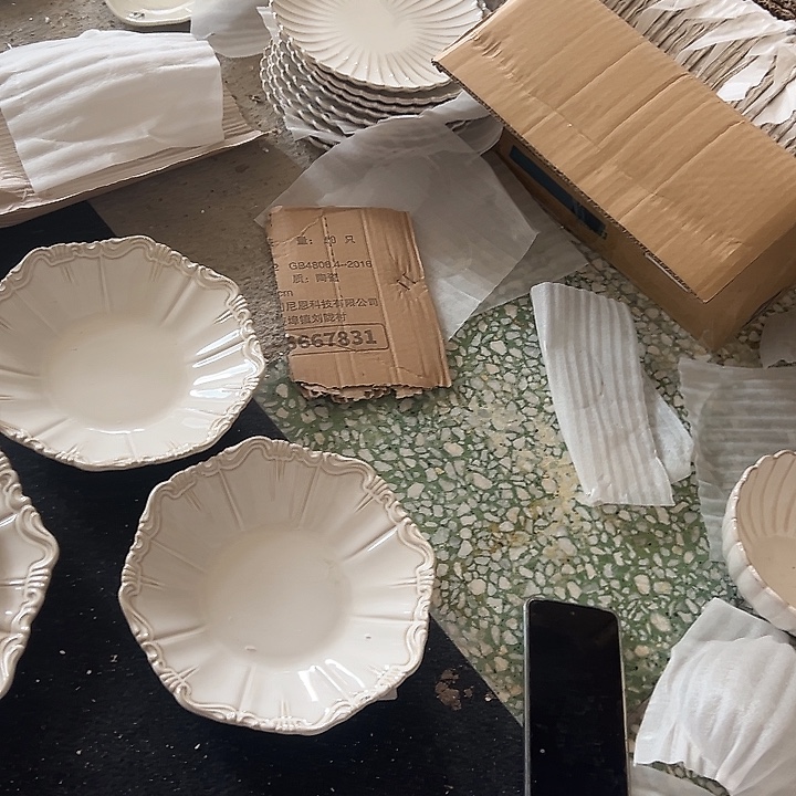 瓷片默认瑕疵商品洛可可大小