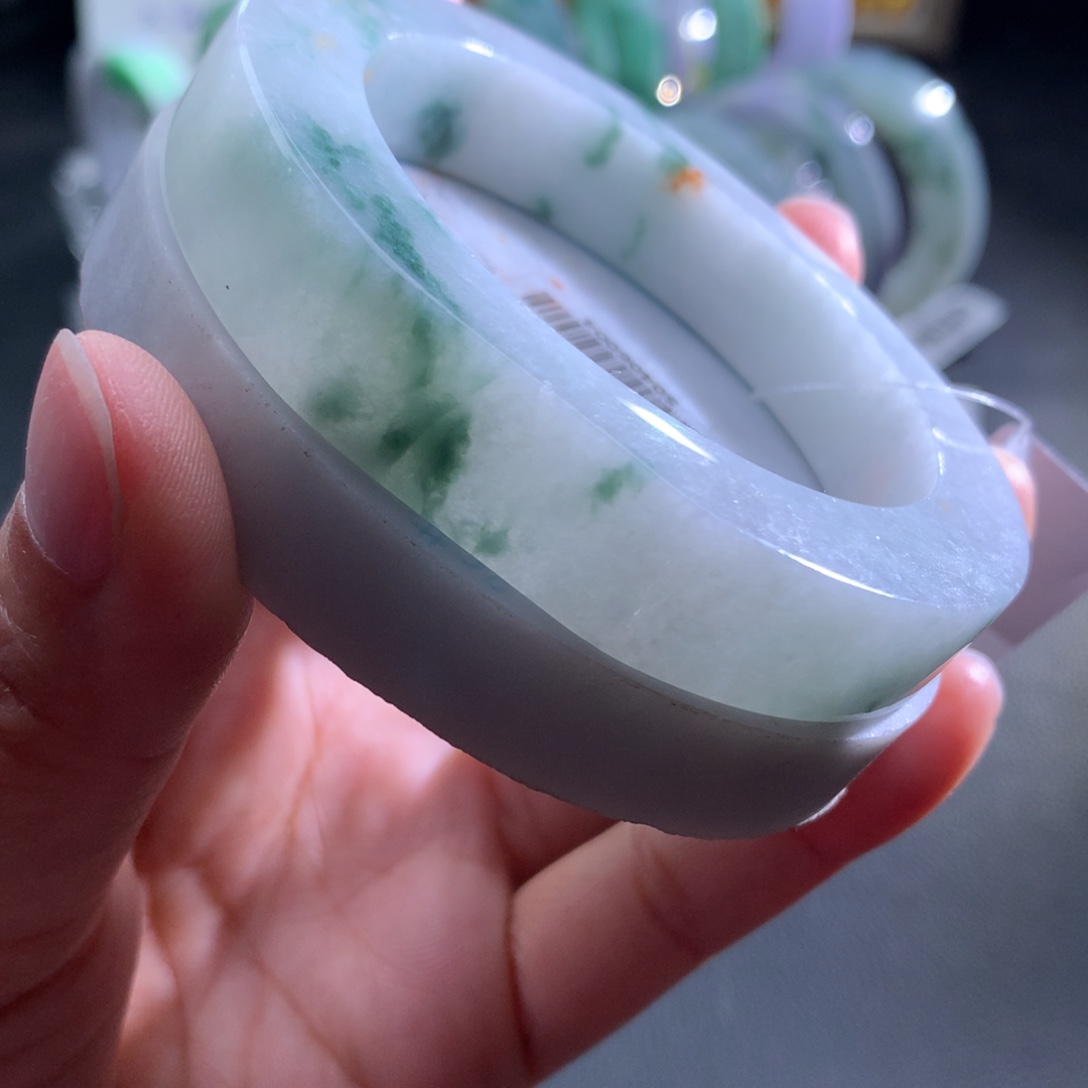 定制翡翠未镶嵌翡翠手镯54-59