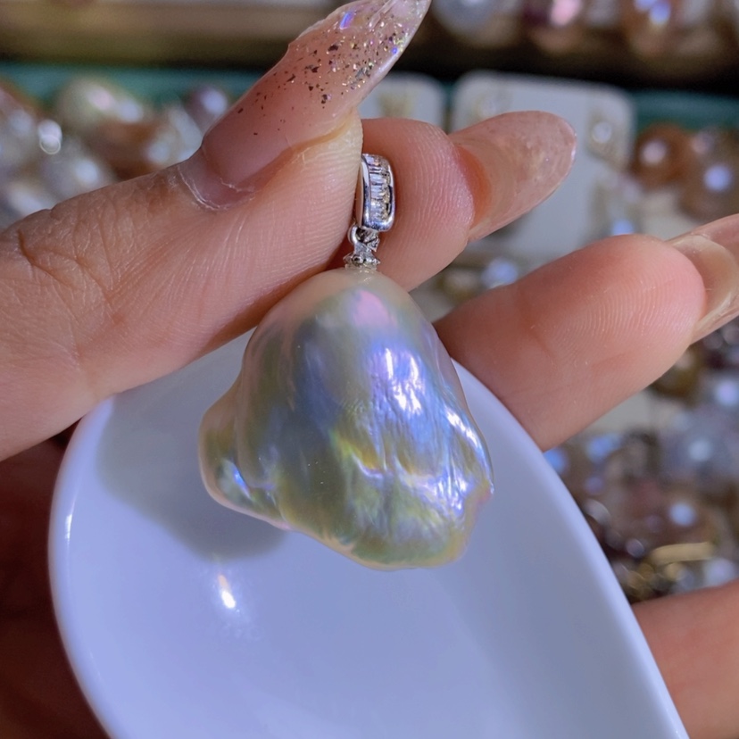 【闪购商品】淡水珍珠天然淡水珍珠（微瑕）合金