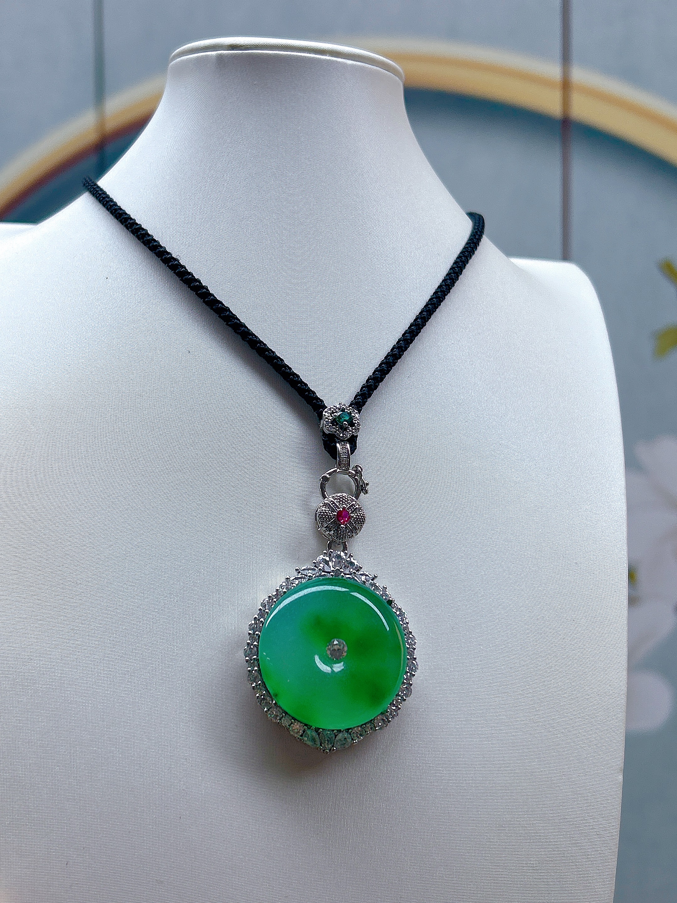 D258缅A满绿精美气质百搭