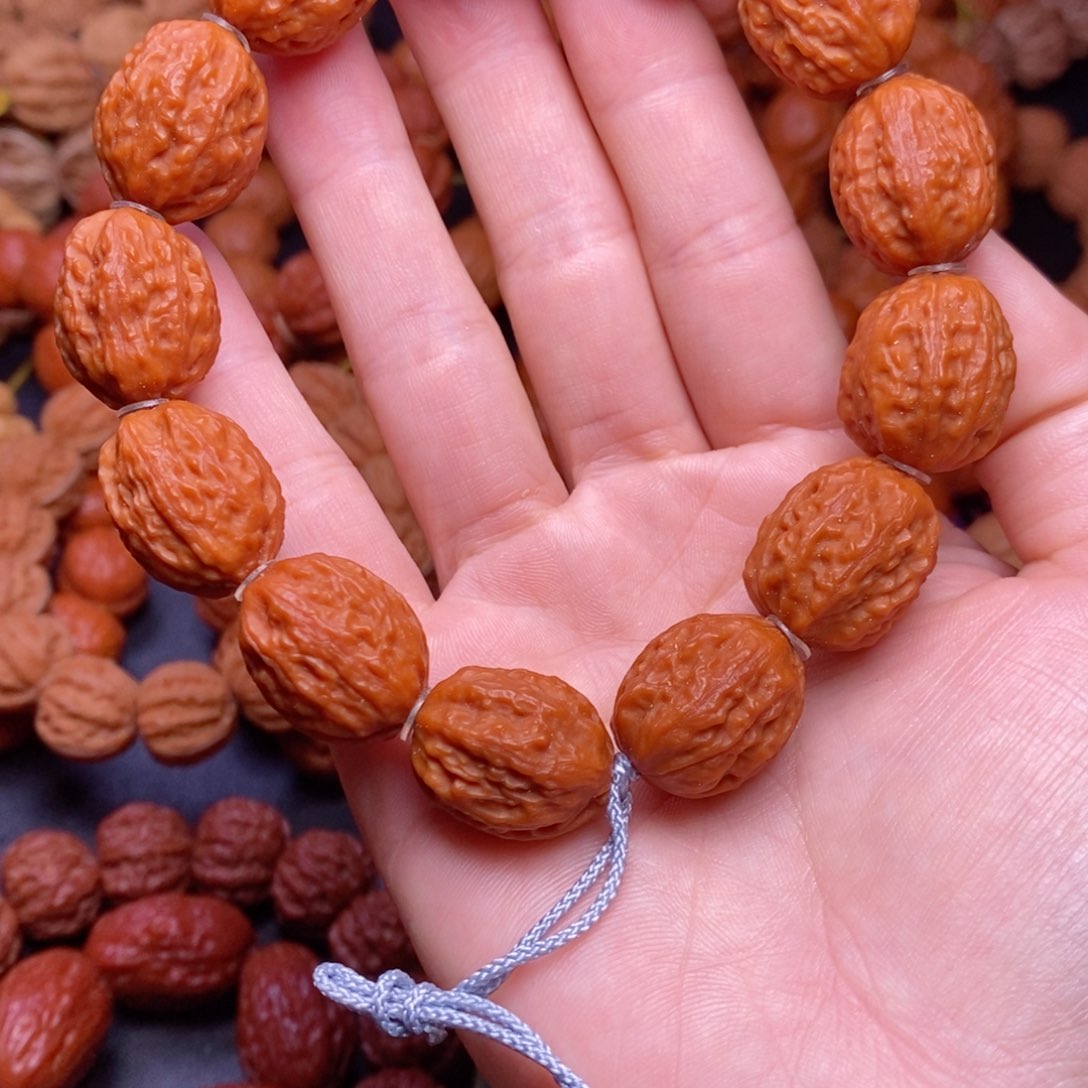 【闪购商品】吊坠文玩核桃两***爹荔枝纹18