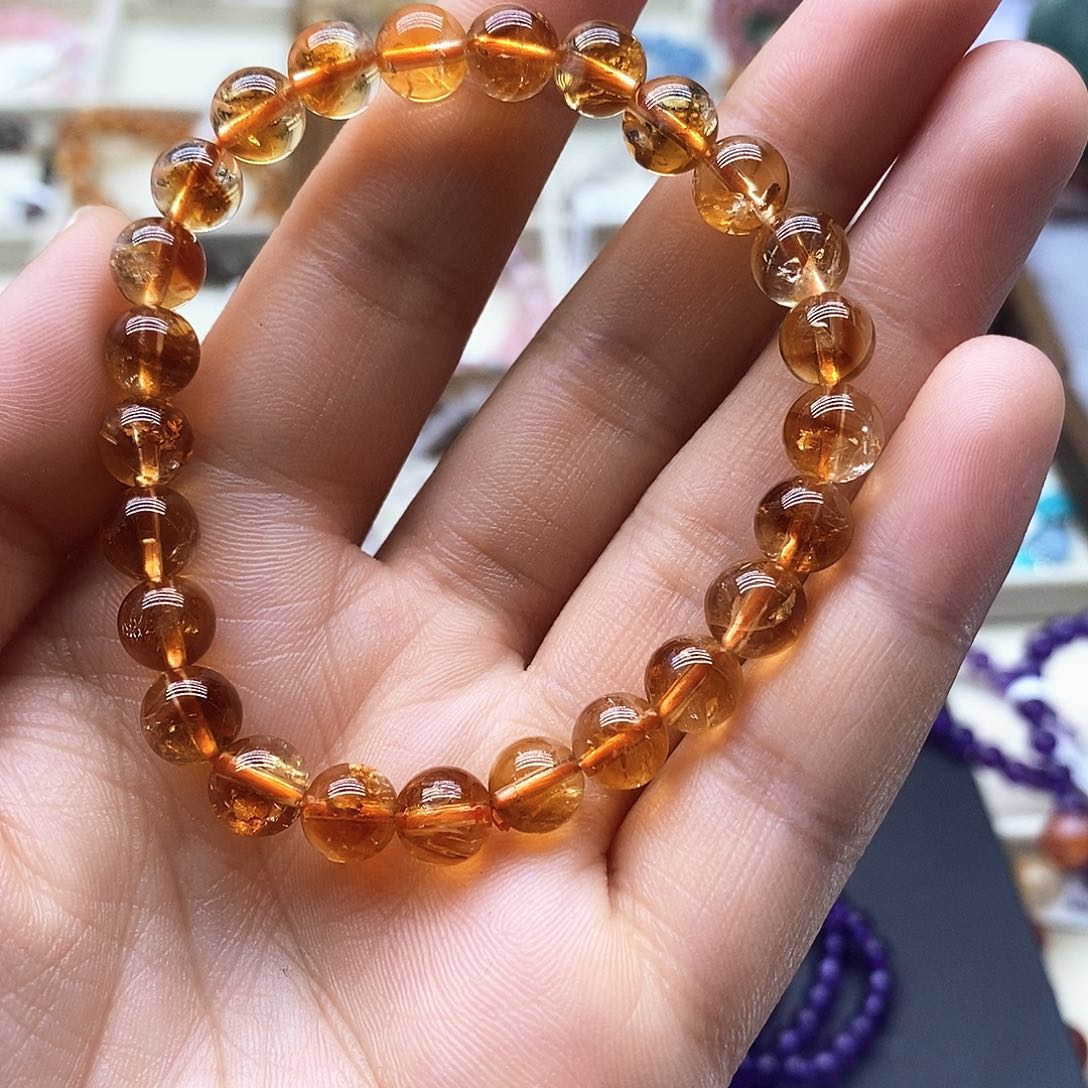 水晶手串未镶嵌天然水晶手串