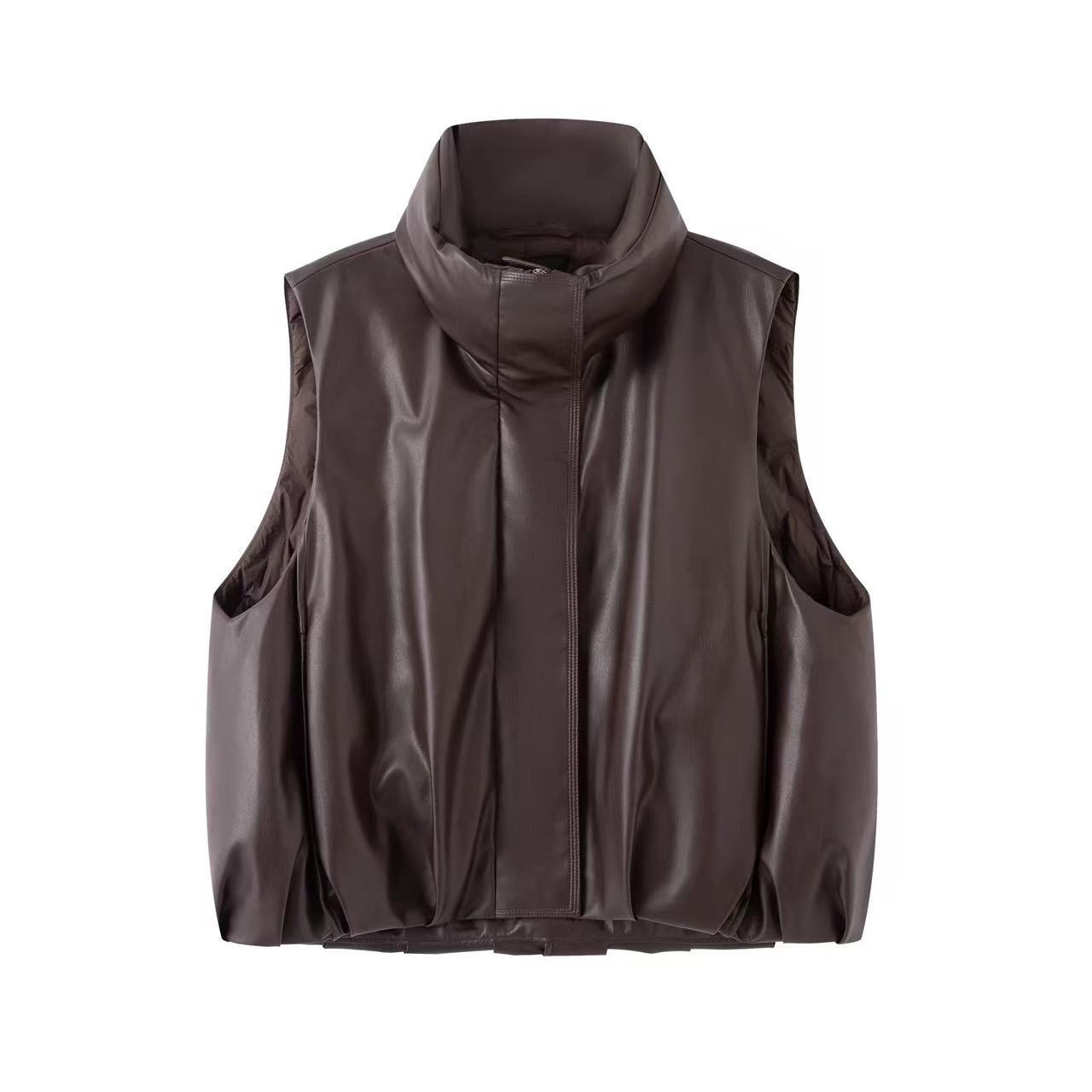 艾家2025冬季新款休闲百搭无袖小羽马甲外套女4146