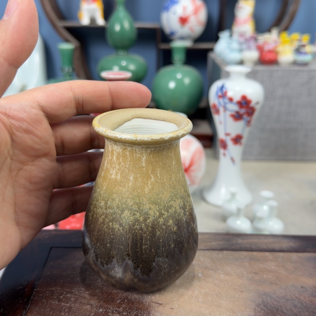 陶瓷手工小花器摆件