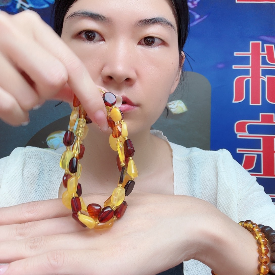 手链琥珀未镶嵌项链