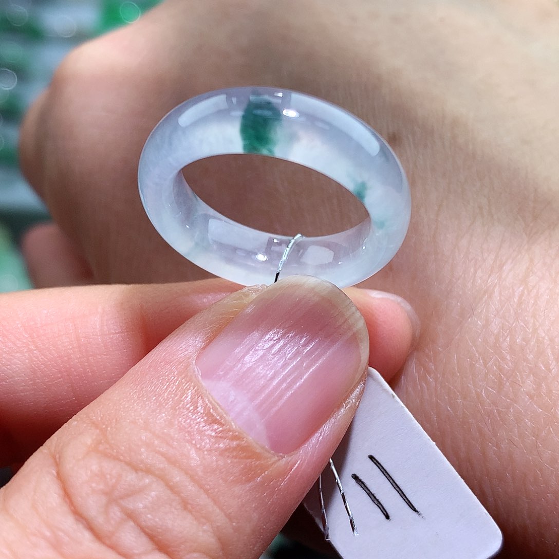 翡翠戒指未镶嵌11号