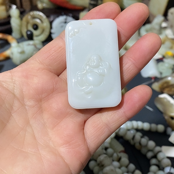 金***雨和田玉（糖玉）未镶嵌颈饰