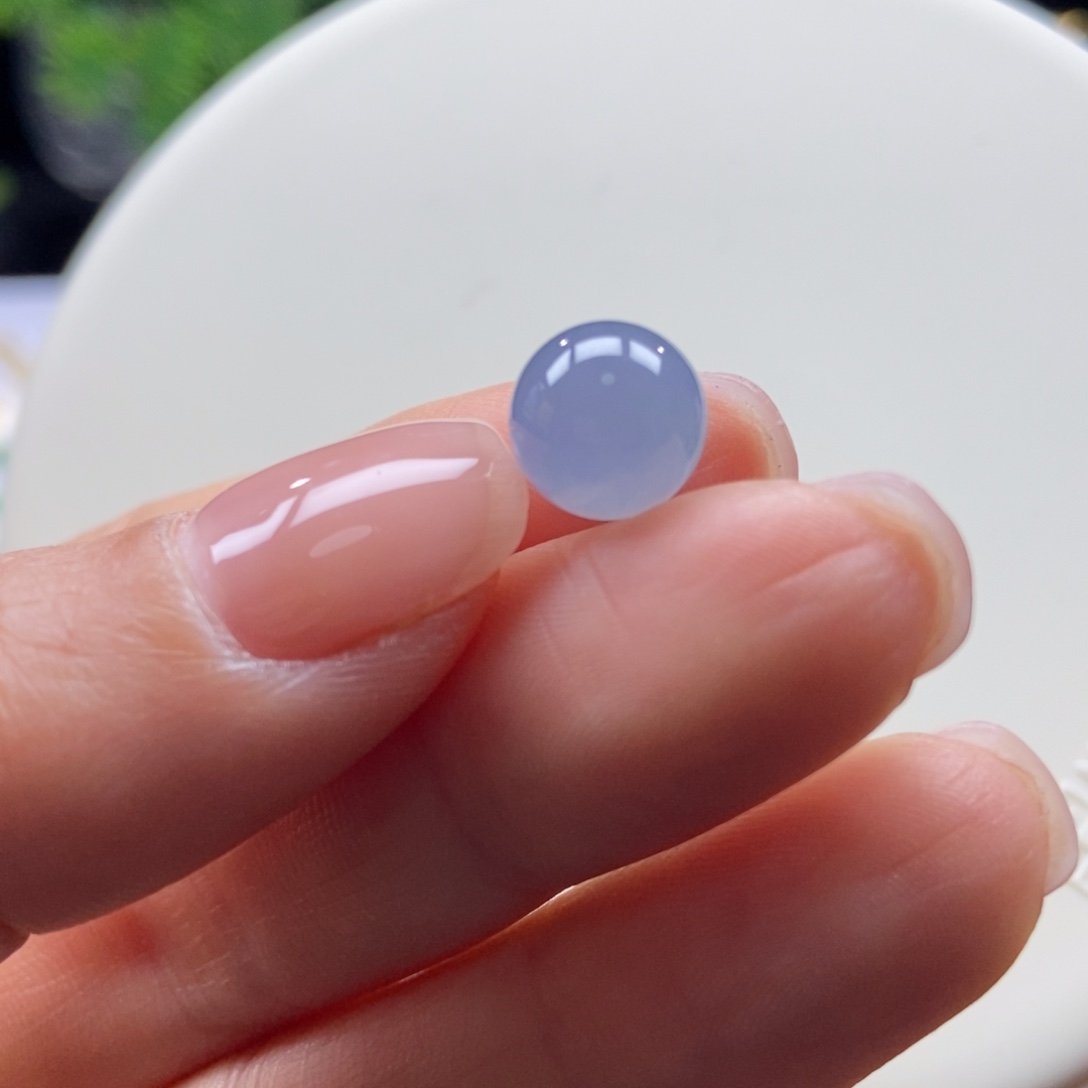 翡翠颈饰未镶嵌薰衣草紫珠9.6mm