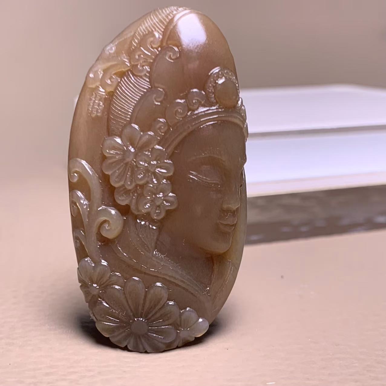 D639珠宝玉石精选和田玉吊坠