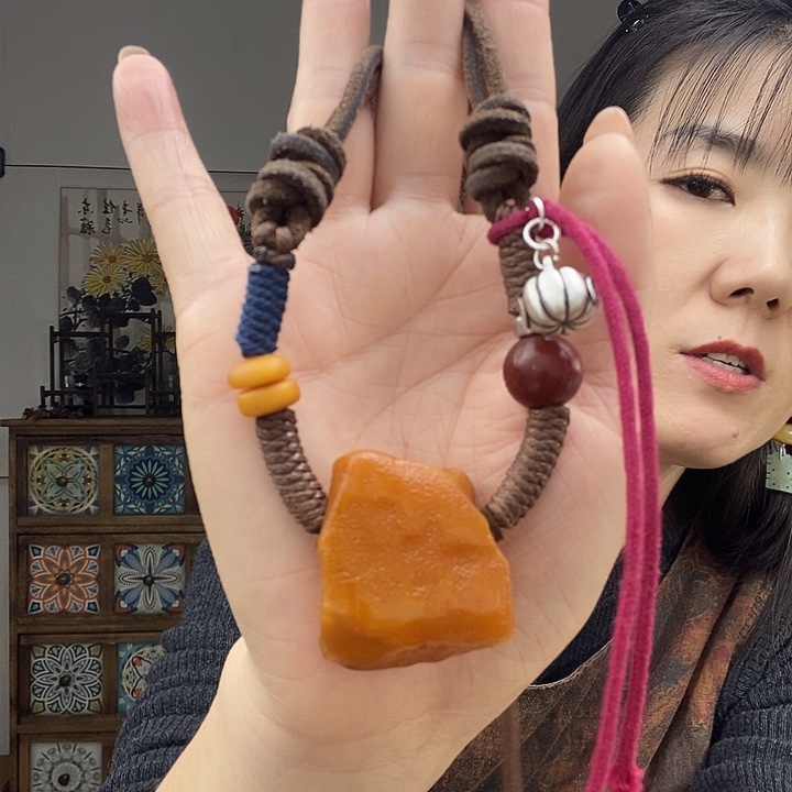 蜜蜡项链未镶嵌项链