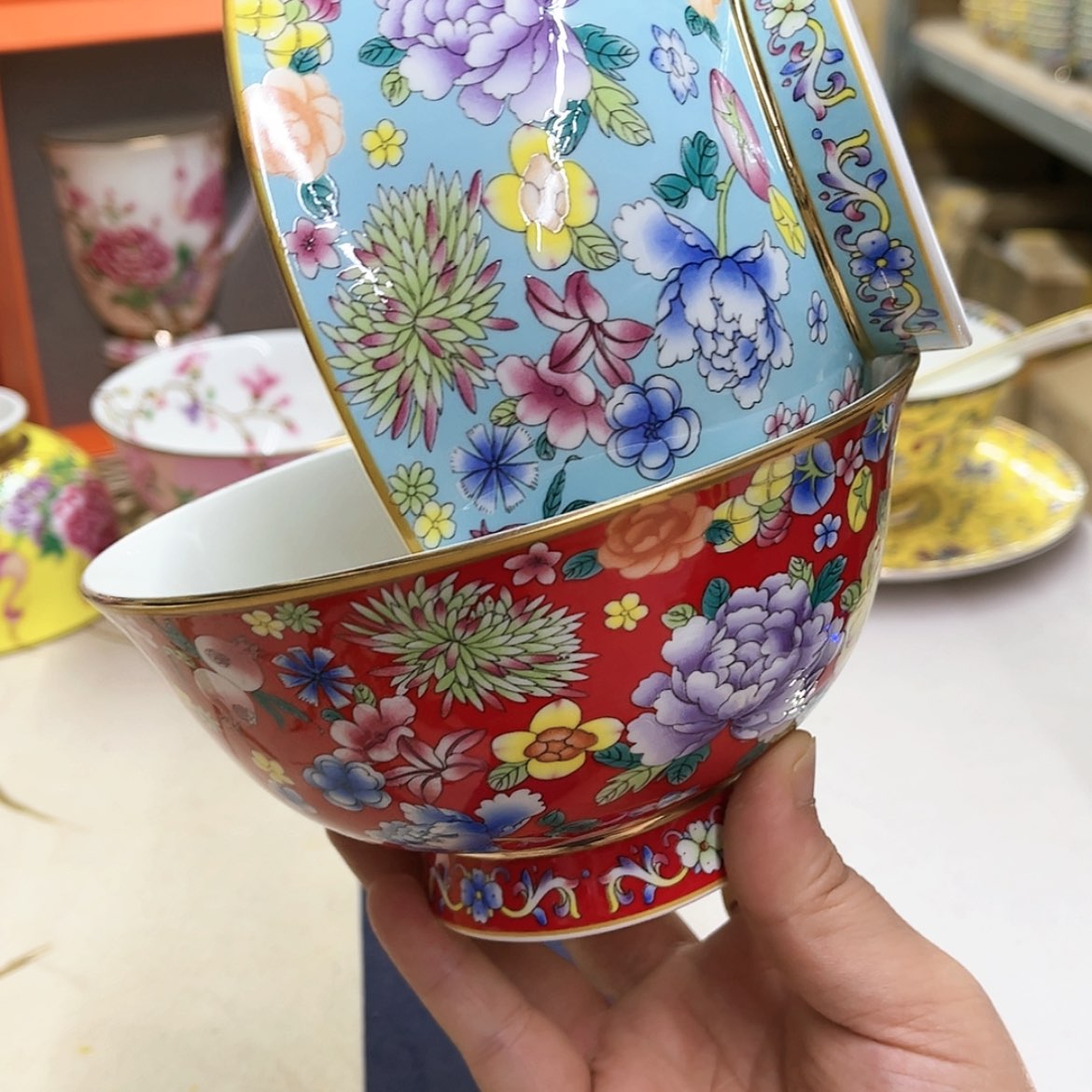 【闪购商品】骨瓷6英寸2混。。。。。