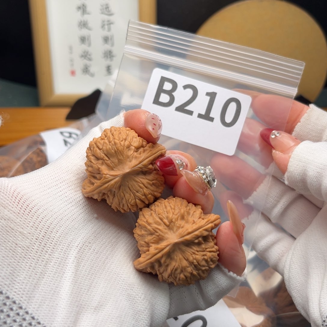 文玩核桃把件37红豆b 210