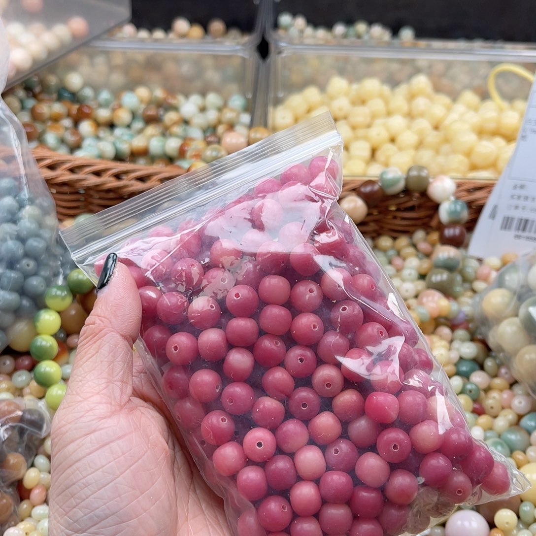 白玉菩提吊坠A/10mm/150颗锅底