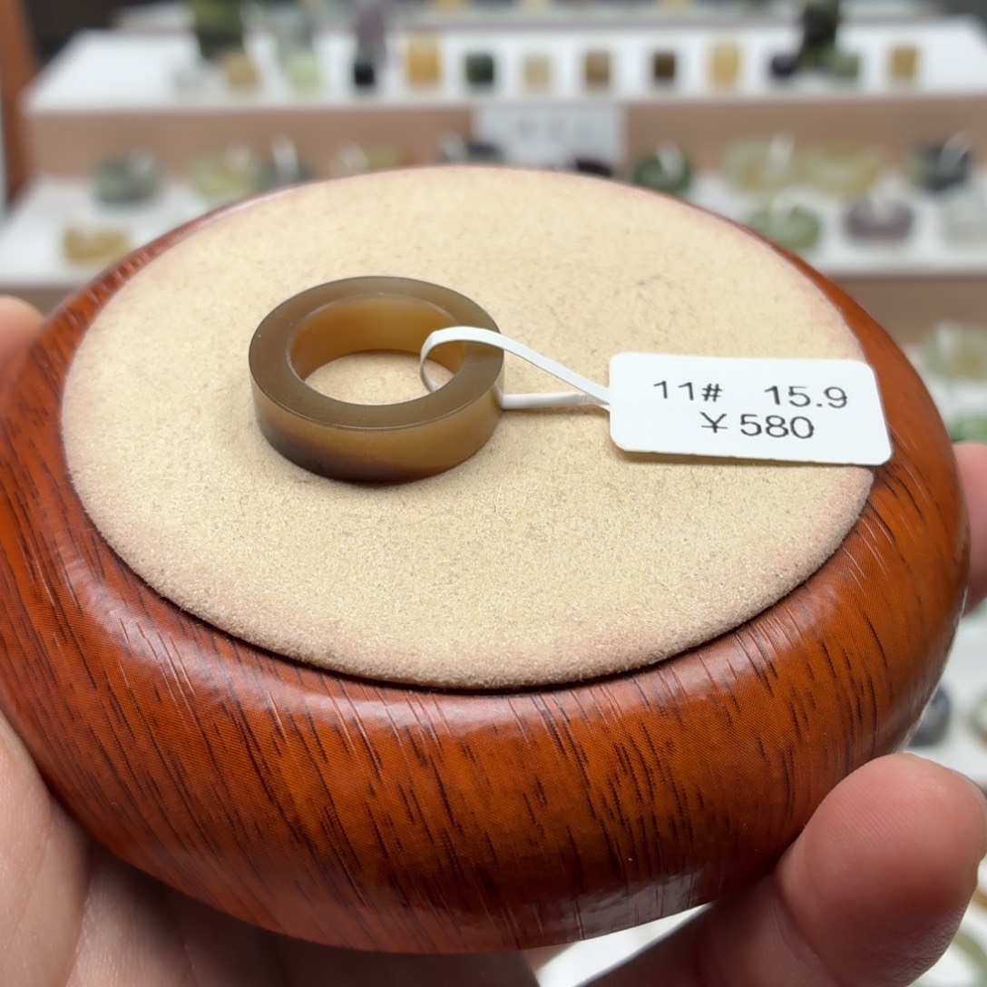M***.和田玉未镶嵌戒指15.9