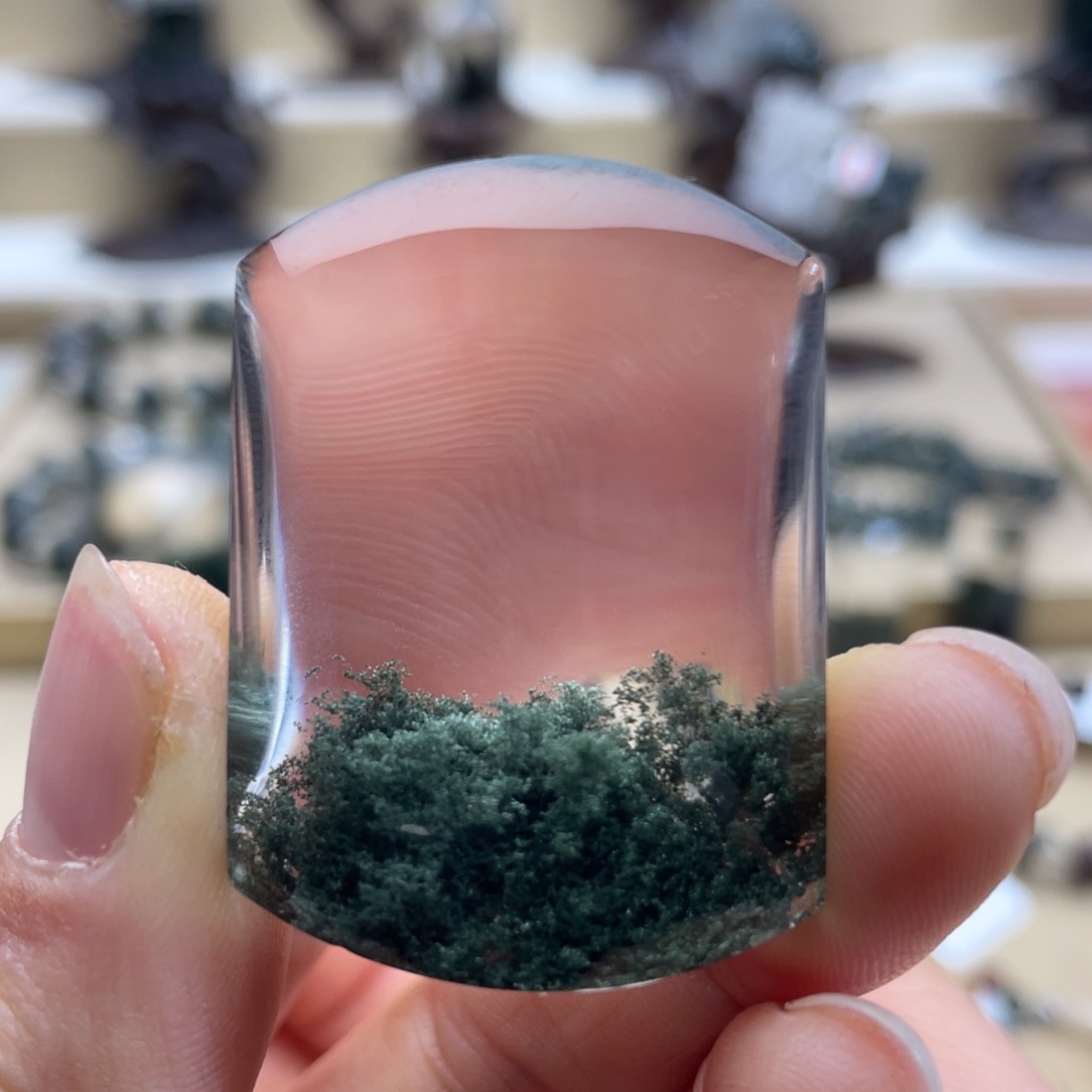 水晶颈饰未镶嵌绿幽灵聚宝盆无事牌