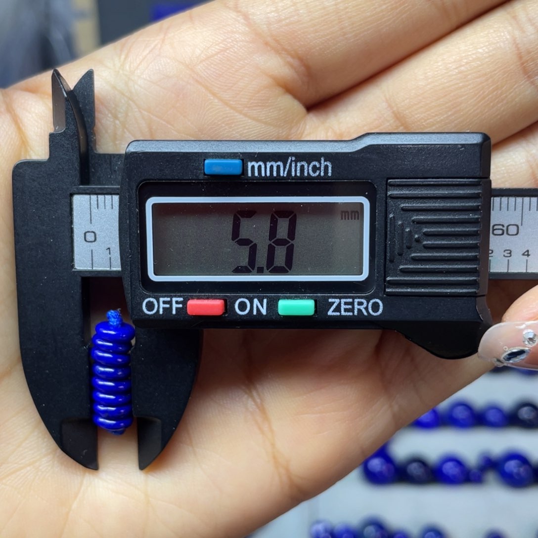 青金石未镶嵌5mm隔片配饰