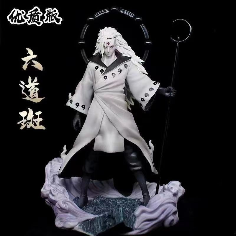 GK六道模式宇智波斑手办现货头可换头小型六道斑手办模型