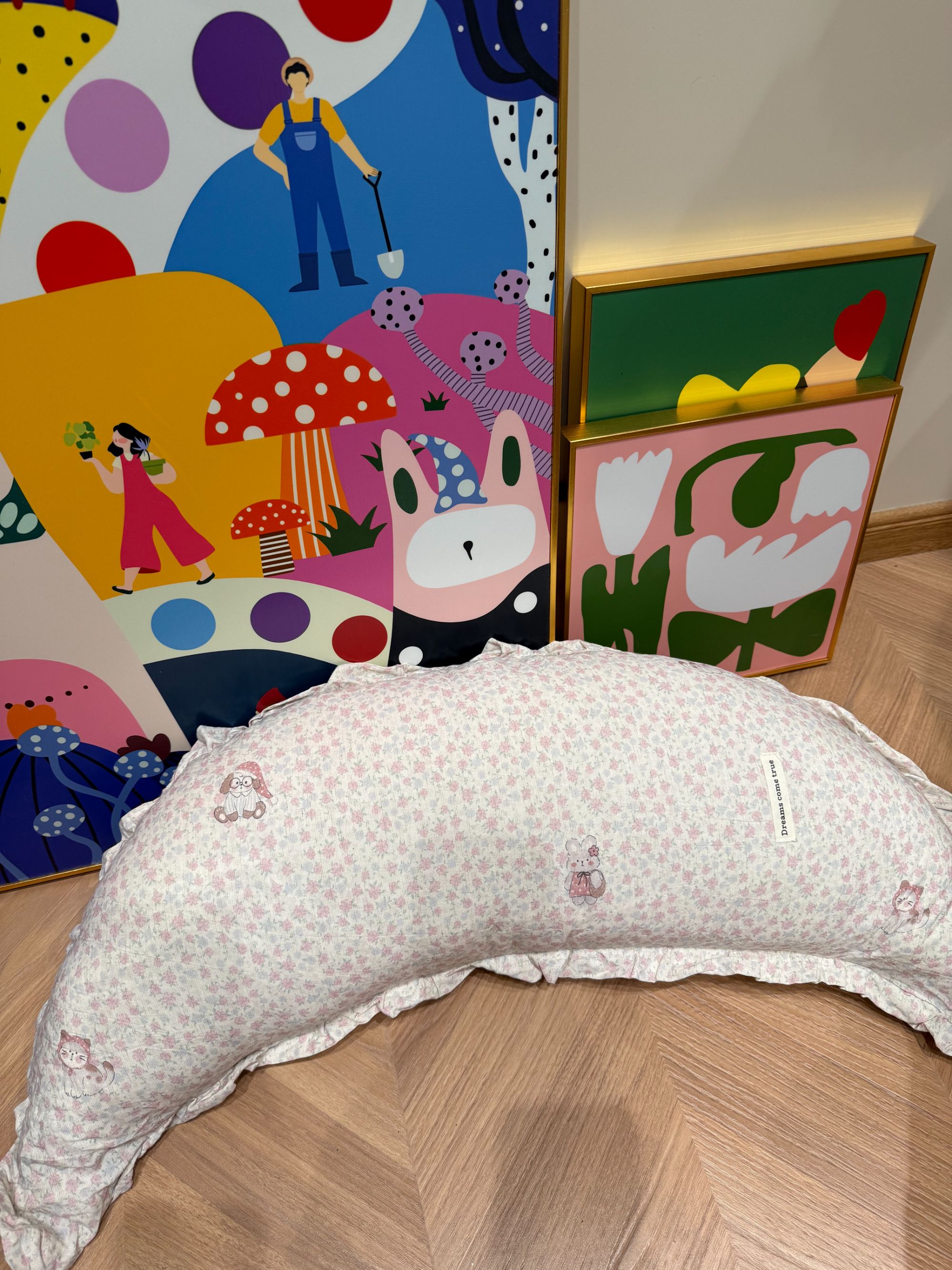 【美玲家纺实体】A类棉麻 纯棉月亮枕休闲枕头 纯纯福利款捡漏必拍。