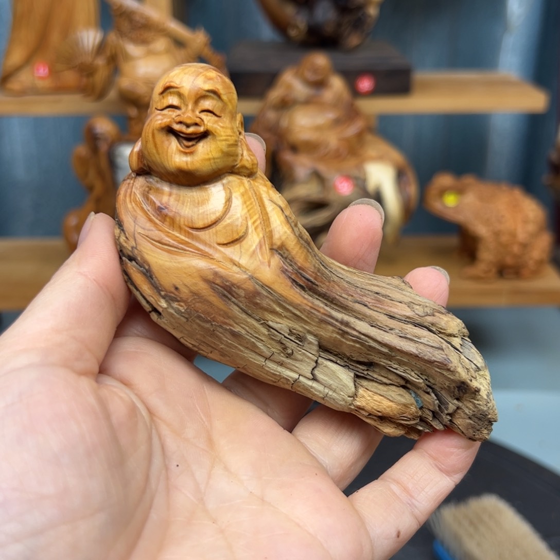 木用****9崖柏木摆件手把件