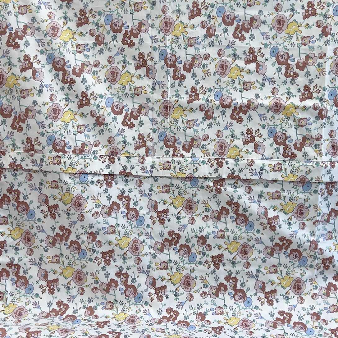 棉棉棉正版AA版咖白花开被罩