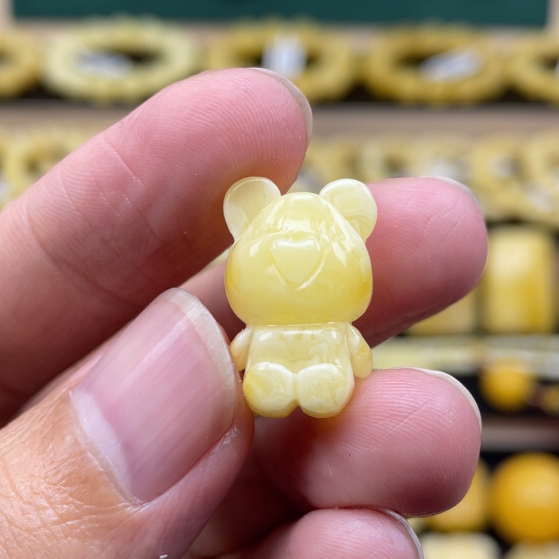 琥珀裸石未镶嵌琥珀蜜蜡