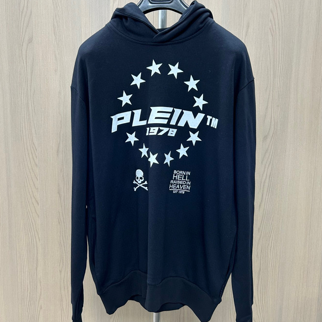 未使用 AMIPARIS 125909 PP五星连帽卫衣夹克骷髅头刺绣